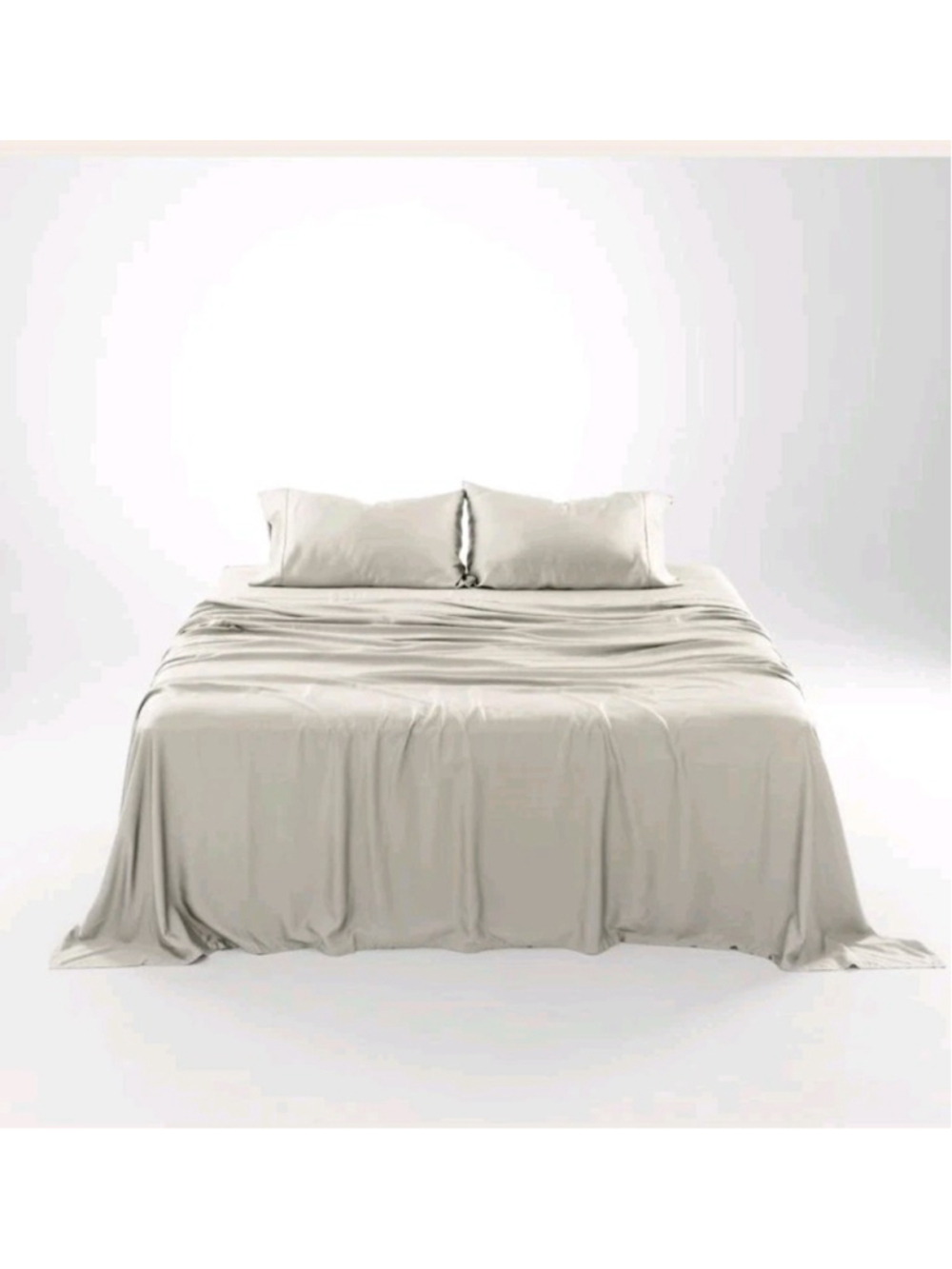 OliveCrate Eucalyptus TWIN XL Sheet Set – Cooling Hypoallergenic, Luxury Oatmeal